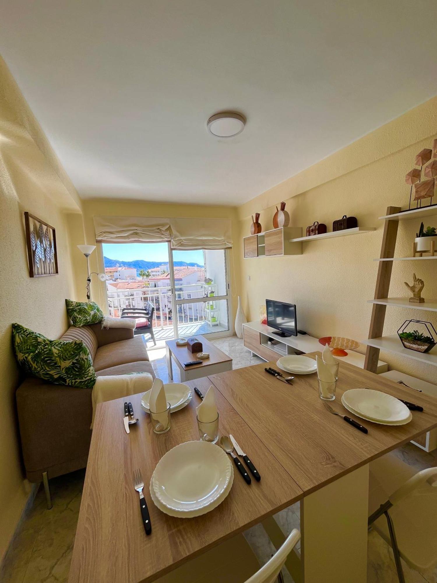 Ferienwohnung Wonderful Flat With Seaview In Nerja Exterior foto